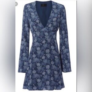 Intermix Sonya Silk Floral Cutout Dress